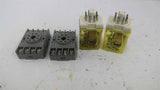 IDEC RR2P-U AC 120V 50/60Hz Relay Lot Of 2
