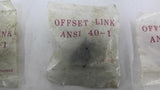 Offset Link ANSI 40-1 Roller Chain Lot Of 5