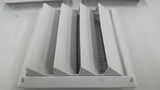 607W 7" Plastic White Air Intake Louver Vent Lot Of 6
