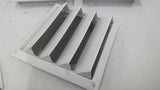607W 7" Plastic White Air Intake Louver Vent Lot Of 6
