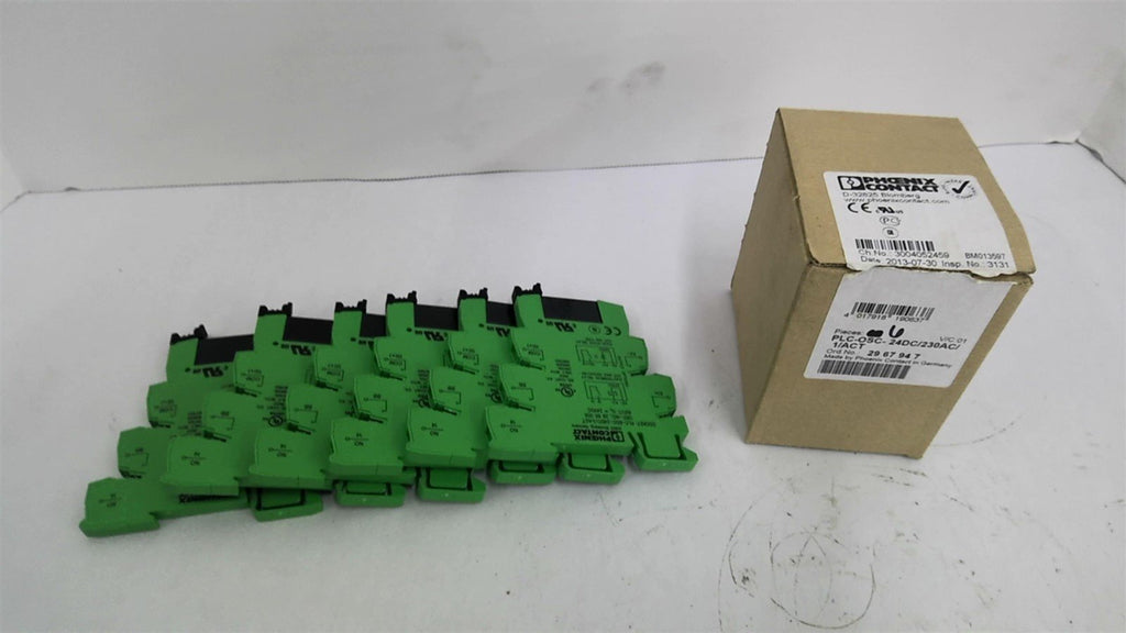 Phoenix Contact 2967947 PLC-OSC-24DC/230AC/1/ACT Relay Module Lot of 6
