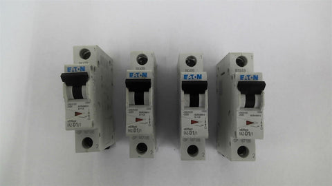 Eaton FAZ-D1/1 Circuit Breaker 1 Amp Lot Of 4