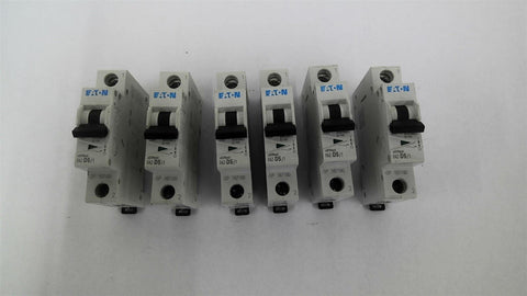 Eaton FAZ-D5/1 Circuit Breaker Lot Of 6