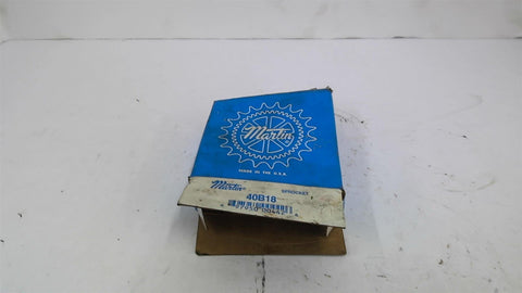 Martin 40B18 Sprocket 40 Chain 18 Teeth Blank Bore