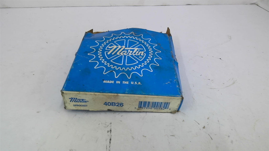 Martin 40B26 Sprocket 40 Chain 26 Tooth Blank Bore
