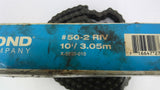 Diamond 50-2 RIV Double Strand Roller Chain 10'