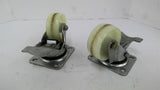 Wheel's With Base 1-1/4" x 2-3/4" Lot Of 2