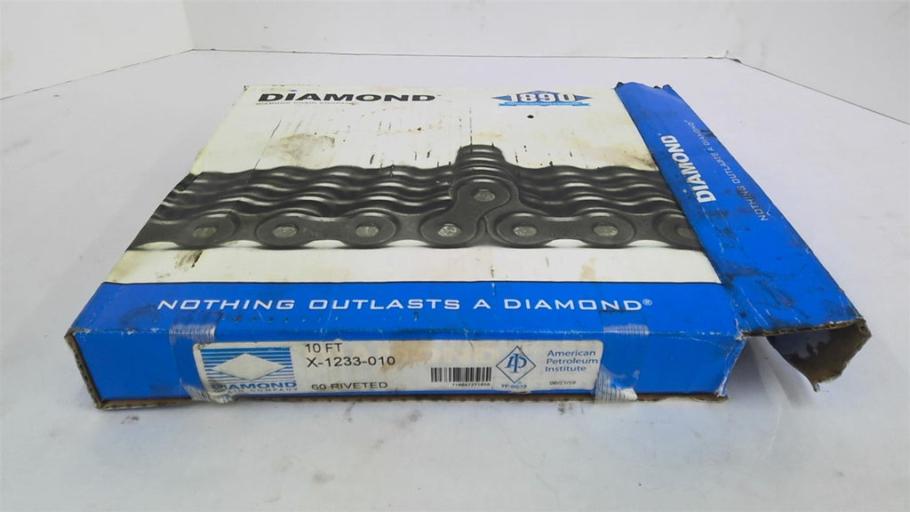 Diamond X-1233-010 60 Riveted Roller Chain