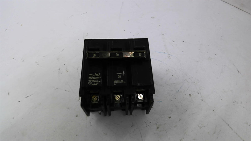 Siemens B330 3 Pole Breaker 30 Amp 240 Volts