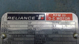 Reliance 1KF581974-UM 5Hp DC Motor 2500 Rpm SC2113ATCZ 500A Volt 240 F Volt