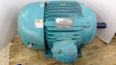 Emerson 5844B 25Hp AC Motor 3600Rpm 2P 3Ph 284TS 460V TE 60Hz