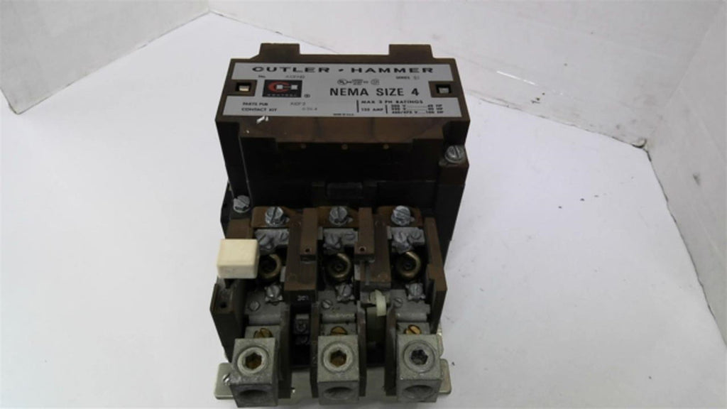 Cutler Hammer A10FN0 Motor Starter Size 4 460 V 100 Hp
