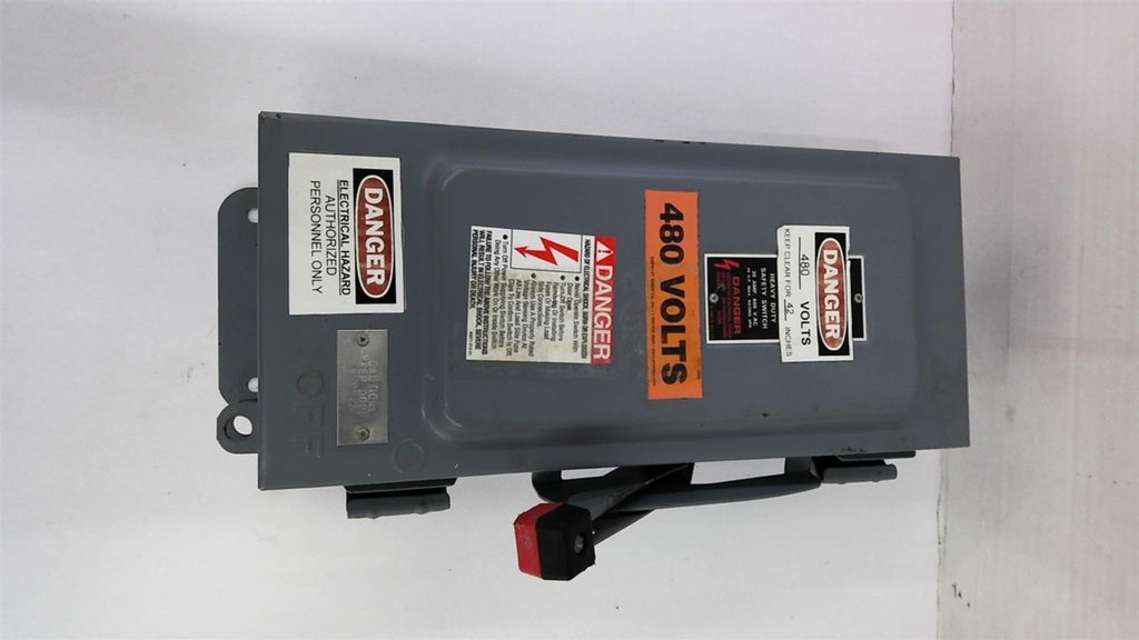 Square D H36IAWK 30 Amp Fusible Safety Switch 600 Volts 3R Enclosure
