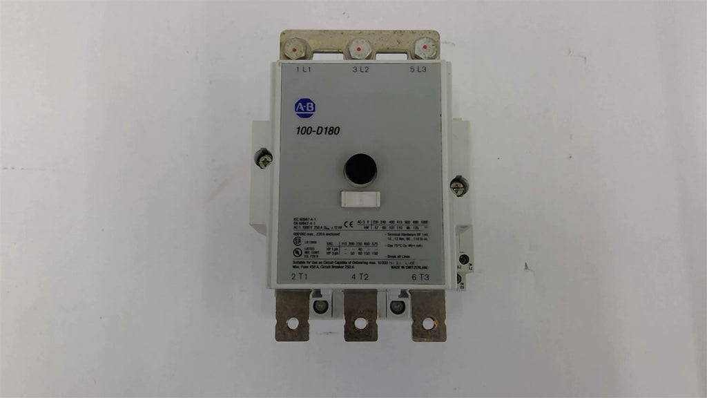 Allen-Bradley 100-D180 Contactor460 V 150 HP 250 Amp