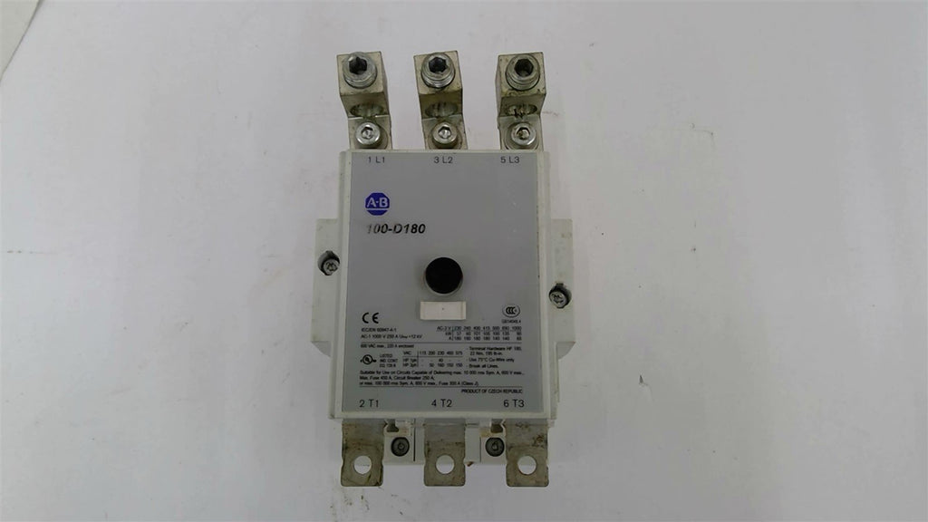 Allen-Bradley 100-D180 Contactor 460 Volts 150 HP with 100-D180B00