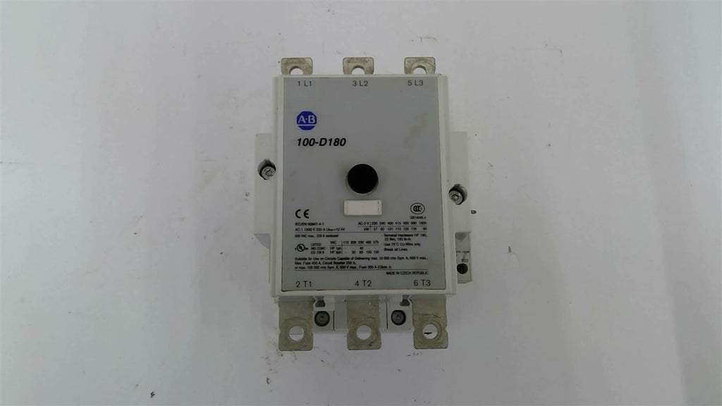 Allen-Bradley 100-D180 Contactor 460 Volts 150 HP