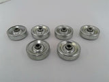 Wheels 1-7/8" x 5/8" x 5/16" Lot Of 6