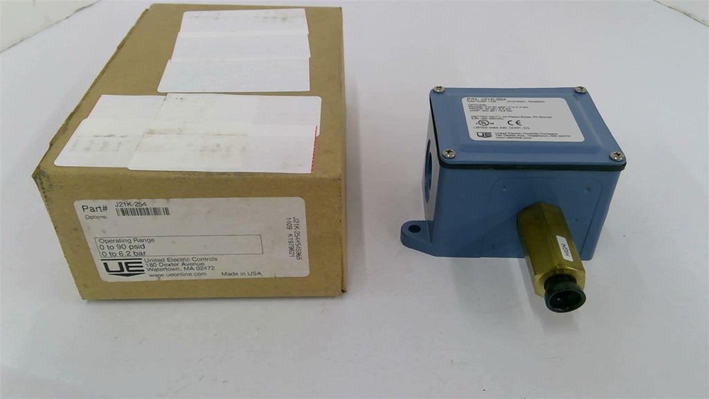 United Electric J21K-254 Pressure Switch 0-90 PSI