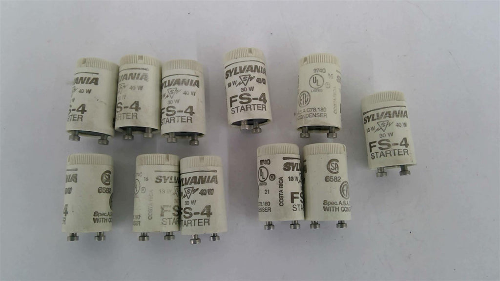 Sylvania FS-4 Fluorescent Starter Condenser Lot Of 11