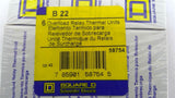Square D B22 Overload Relay Thermal Units Pack 6