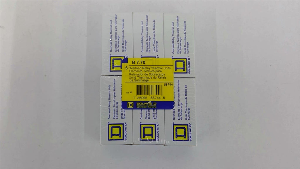 Square D B 7.70 Overload Thermal Relay Pack Of 6