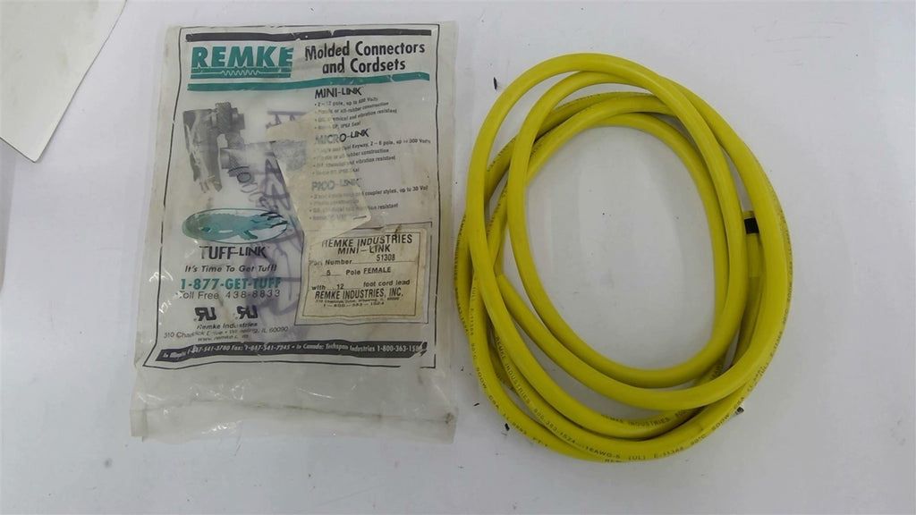 Remke 51308 Mini-Link 5 Pole Female 12 ft cord