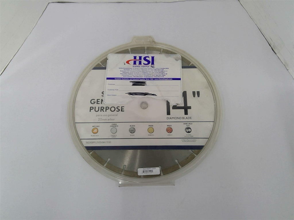 Hanes SG14SPP12520-DIA17030 General Purpose 14" Diamond Blade