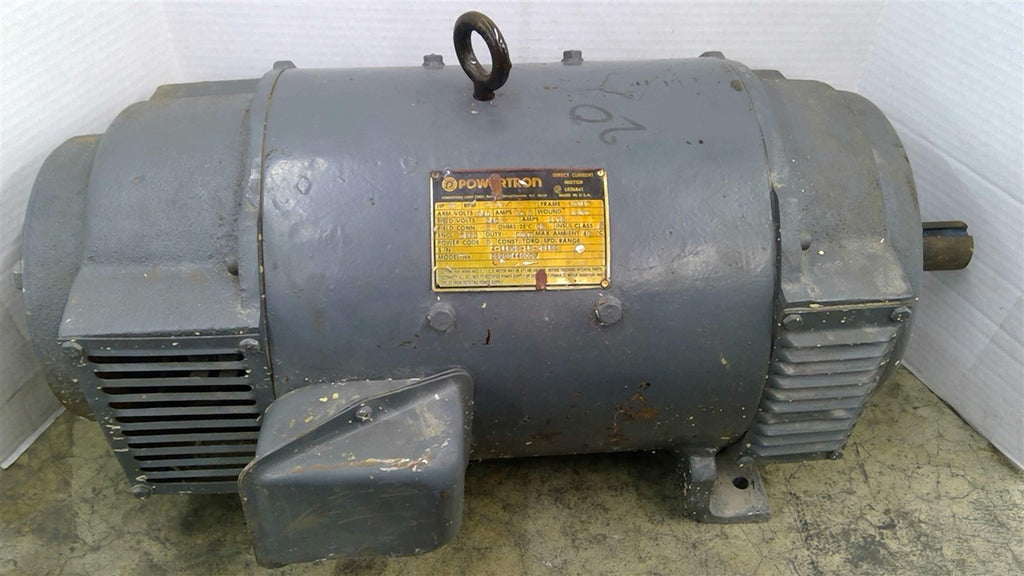 Powertron 25900440005 20 Hp DC Motor 1750 Rpm 259AT 240 Arm/Field Volts DPFG