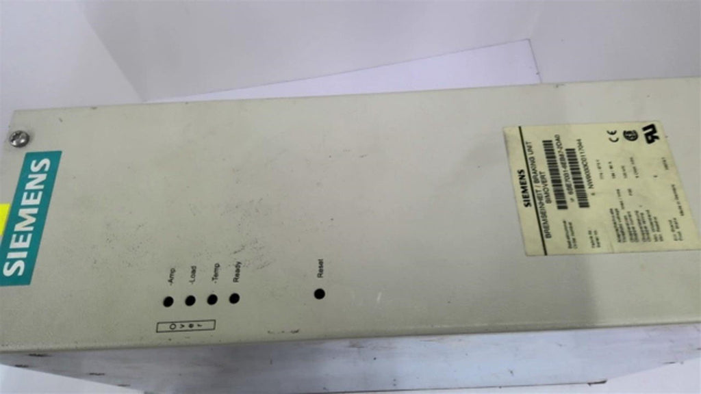 Siemens 6SE7031-6EB87-2DA0 Braking Unit 100 Kw 80 Amp
