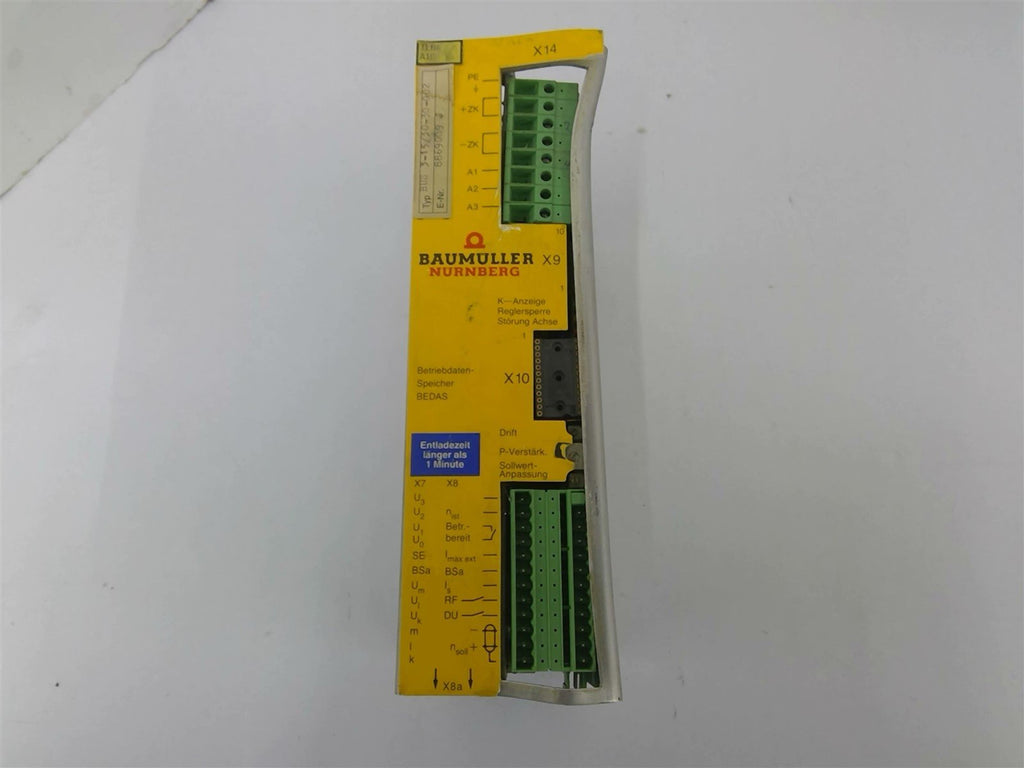 Baumuller Nurnberg Bus 3-15/30-30-002 Servo Drive 8869009