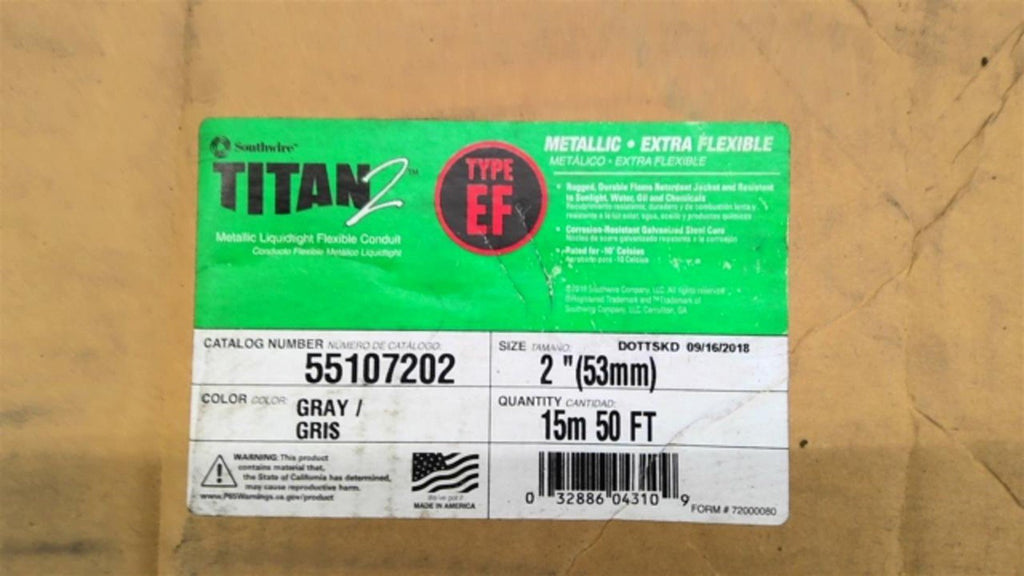 Southwire Titan 2 Extra Flexible 55107202 Conduit 2" 50 Ft