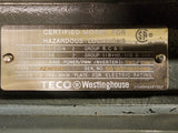 Teco Westinghouse AEGGSP 20 Hp AC Motor 230/460 Volts 3600 Rpm 2P 256T Frame