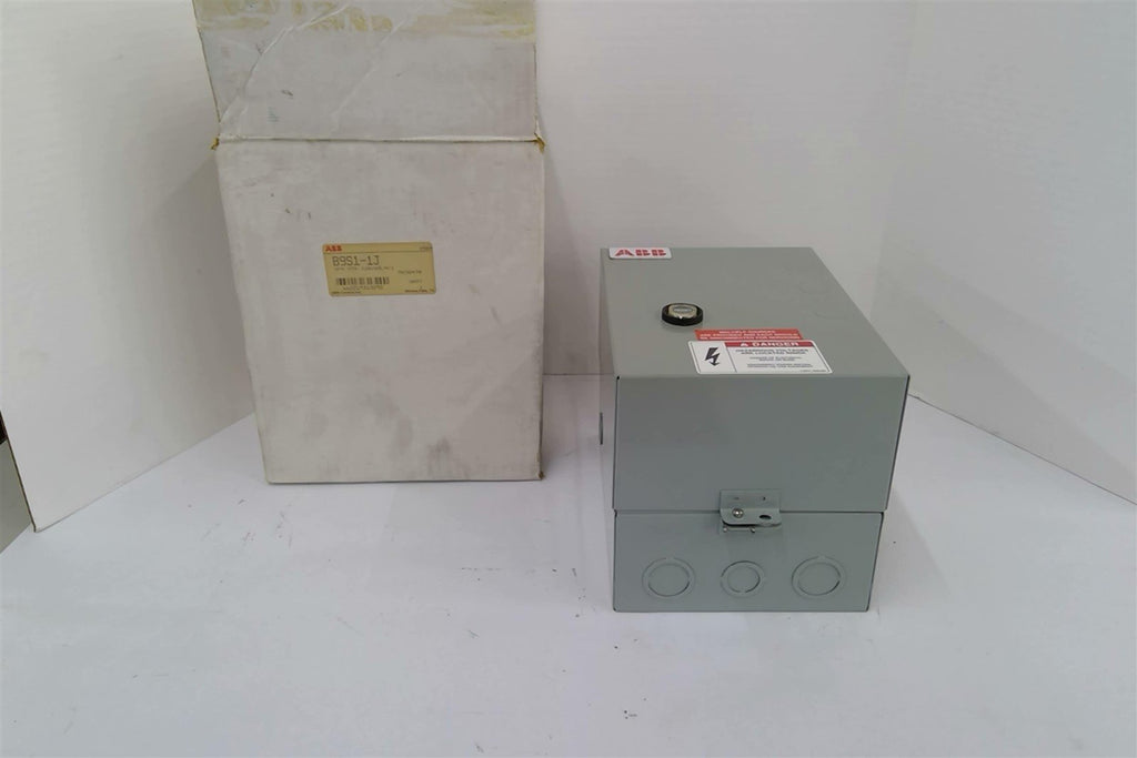 ABB B9S1-1J Enclosed Starter 600 Volts 2 Hp 3 Phase 120 v Coil