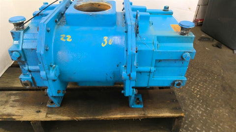 Roots 409 RAH Rotary Lobe Blower 4 1/2" In/Outlet 1 1/2" Shaft OD 2 1/2" Shaft