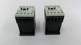 Siemens 3RH1140-1BB40 Contactor 600 Vac 10 Amp Lot Of 2