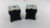 Siemens 3RH1140-1BB40 Contactor 600 Vac 10 Amp Lot Of 2