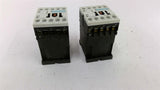 Siemens 3RH1140-1BB40 Contactor 600 Vac 10 Amp Lot Of 2