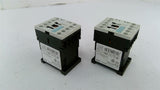 Siemens 3RH1140-1BB40 Contactor 600 Vac 10 Amp Lot Of 2