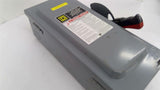 Square D H361 Fusible Safety Switch 30 Amp 600 Volts