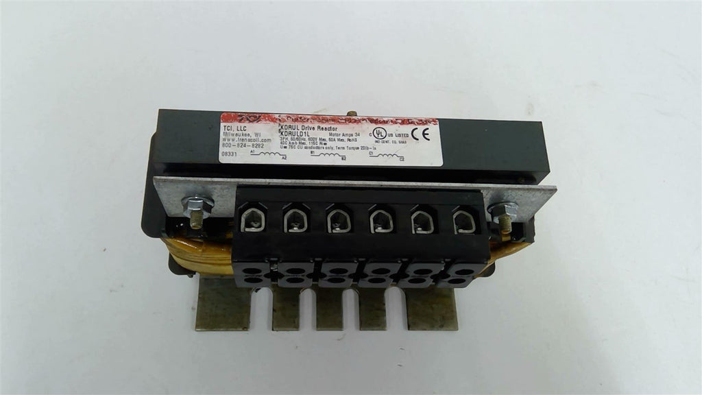 TCI KDRULD1L Drive Reactor 3 Phase 50 Amp 600 Volts