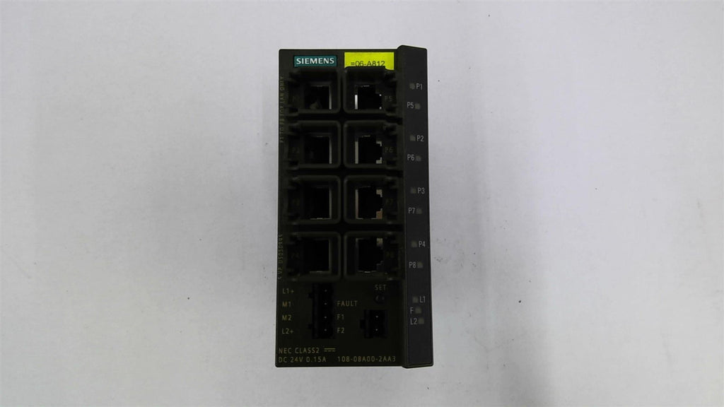 Siemens 6GK5108-0BA00-2AA3 Ethernet Switch 24 VDC