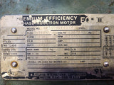 Toshiba B07524VLF3USH 75HP 1800RPM 4P 3PH 230/460V 365T AC Motor