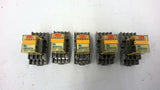 Idec RU4S-A110 Relay 250 Vac with Base Lot Of 5