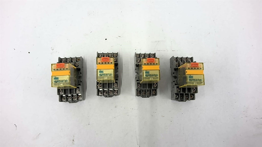 Idec RU4S-A110 Relay with Base Lot Of 4