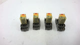 Idec RU4S-A110 Relay with Base Lot Of 4