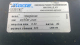 Morse XC1167 J12K Inline Gear Reducer 40:1 Ratio 0.33 HP