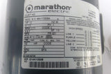 Marathon X925 1/2Hp AC Motor 1200 Rpm 6P Single Phase 48Y 115V TEAO 60Hz