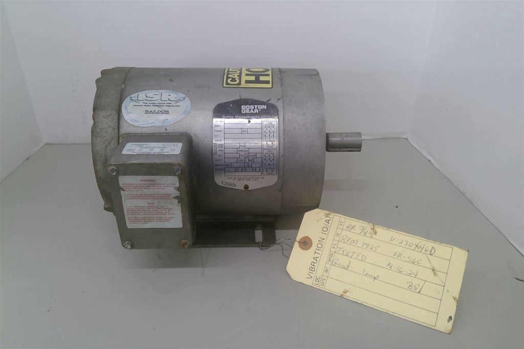 Boston Gear GUT-D-B 3/4Hp AC Motor 1800Rpm 4P 3Ph 56C 230/460V 60Hz