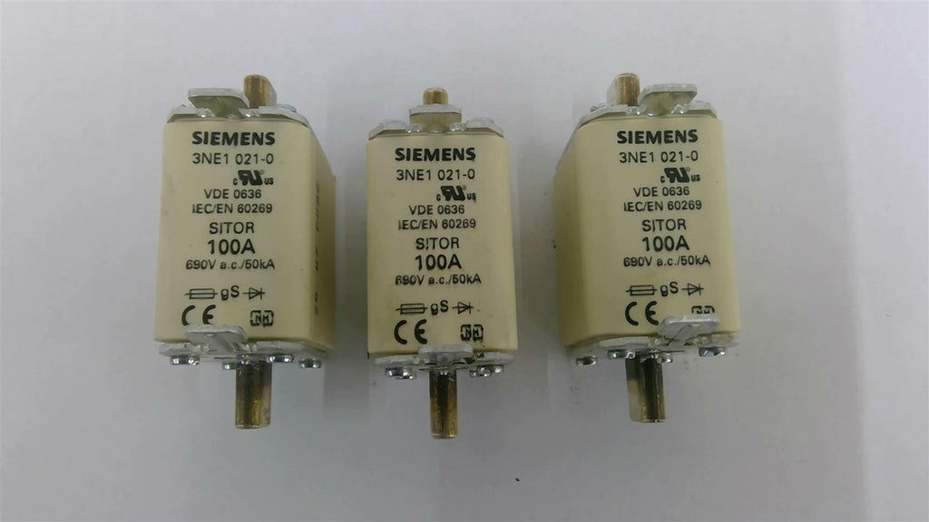 Siemens 3NE1 021-0 Sitor 100A Lot Of 3