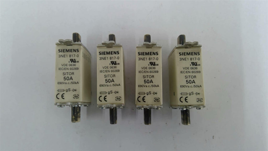 Siemens 3NE1 8170 Sitor 50A Lot Of 4